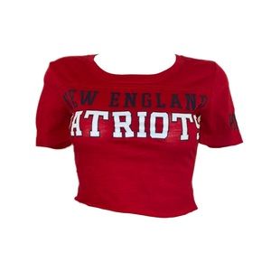 Patriots - Victoria’s Secret custom cropped “My Team Is Better Than Yours” tee